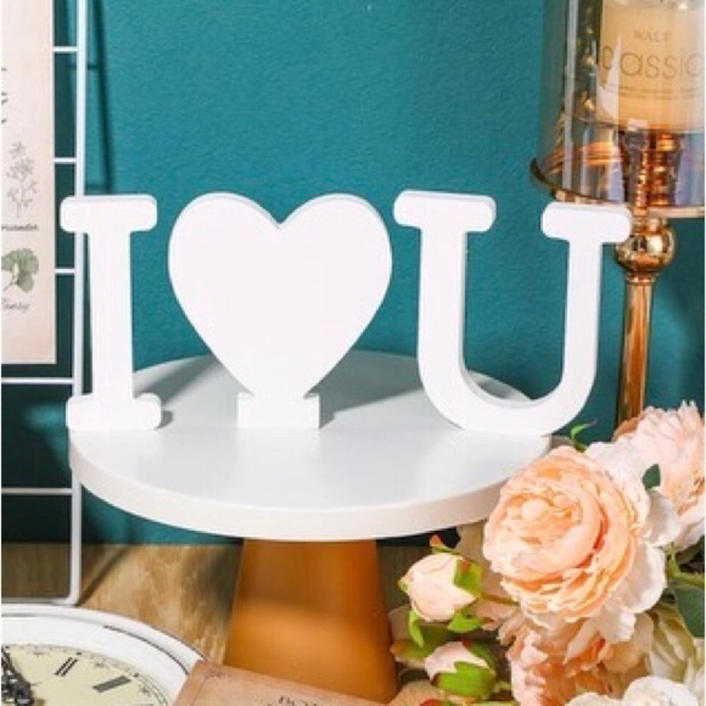 3D white Wooden Letters 4” (0221) - Picture 2 of 7
